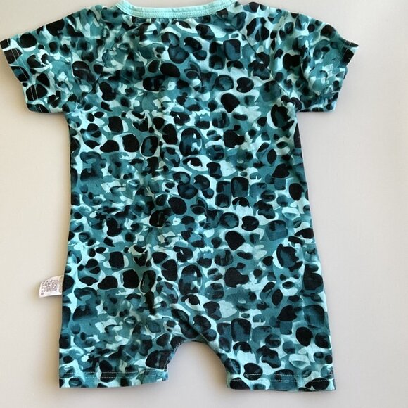 CAMO ROMPER SHORTS DOUBLE ZIPPER PAJAMAS - Picture 4 of 10